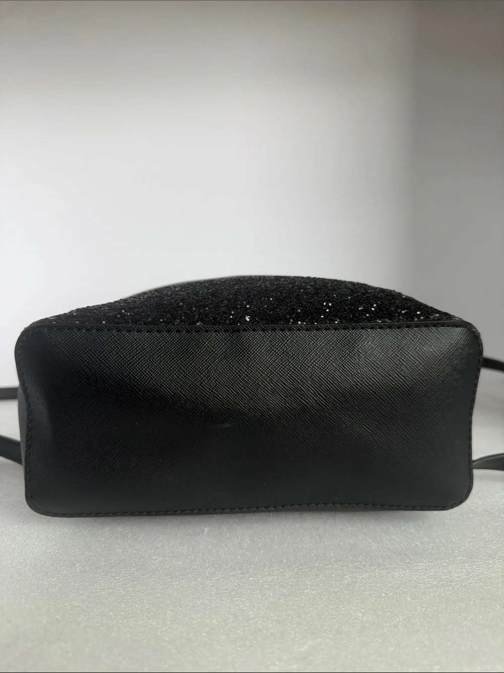 KATE SPADE Greta Court Sammi Black Glitter Small Backpack